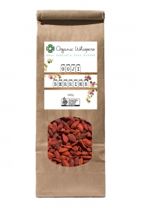 Organic Whispers Goji Berries Packaging