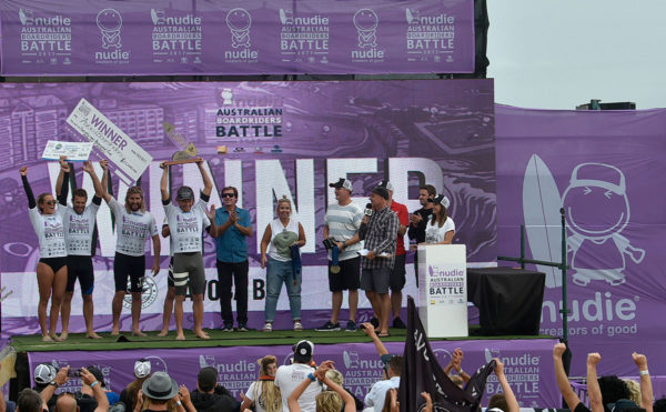Australian Boardrider Battle Podium