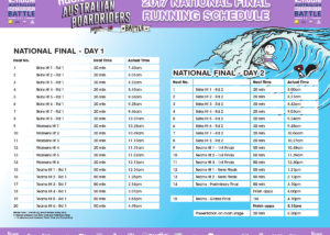nudie ABB NATIONAL-FINAL RUNNING SCHEDULE