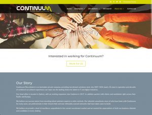 Continuum Recruitment Website