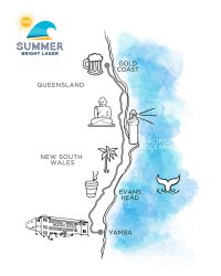 Summer Bright Lager sponsored Surfing Trip from the Gold-Coast to Yamba.