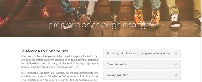 Continuum Recruitment Website