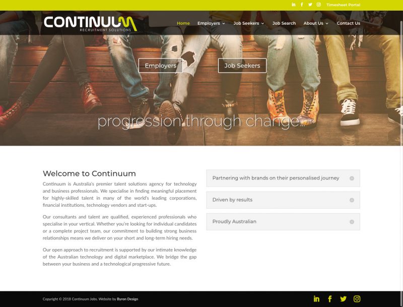 Continuum Recruitment Website