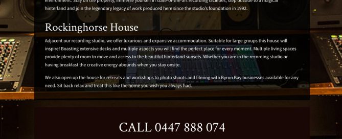 RockingHorse Studios WordPress Website