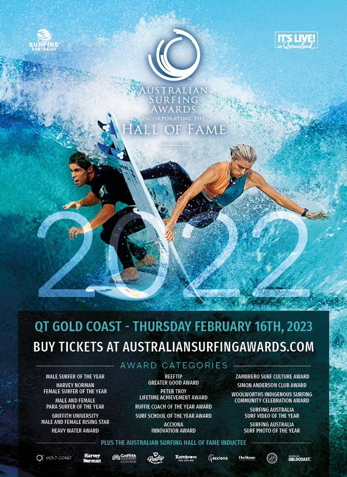 Australian Surfing Awards 2022 Poster