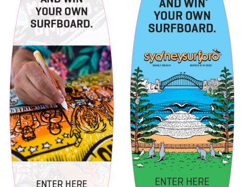 Harvey Norman Surfboard Design Competition Advertising